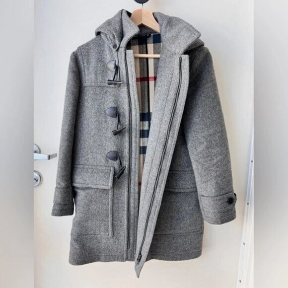 Burberry Women's Wool Coat Grey Size XS-S (4-6) - Timeless Luxury - Picture 8 of 16